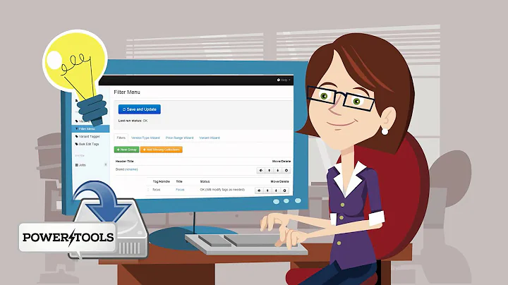 Power Tools Filter Menu