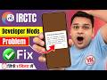 irctc developer mode enabled problem | developer mode enable irctc |irctc app developer mode enabled