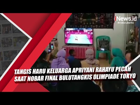 Tangis Haru Keluarga Apriyani Rahayu Pecah saat Nobar Final Bulutangkis Olimpiade Tokyo