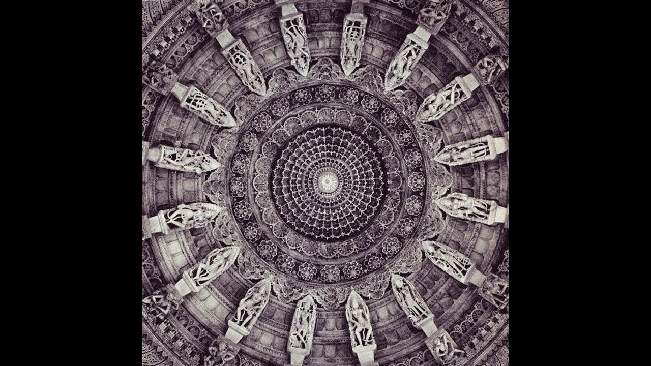 SACRED GEOMETRY AND SNAKES on LOTUS - ANCIENT INDIA