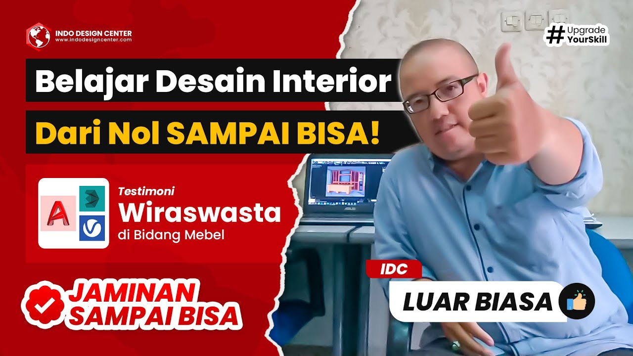 Kursus Desain Interior Rumah TERBAIK JAMINAN SAMPAI BISA👍 @Testimoni Wiraswasta