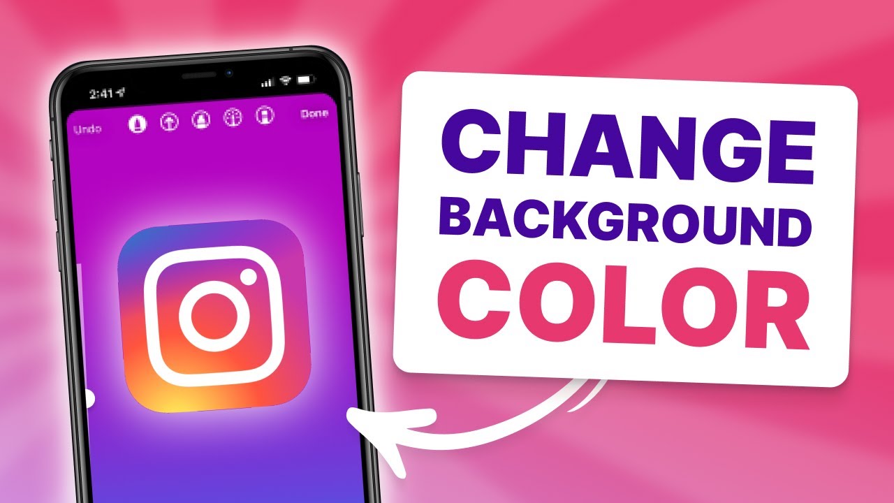 How to Change Background Color on Instagram Story - YouTube
