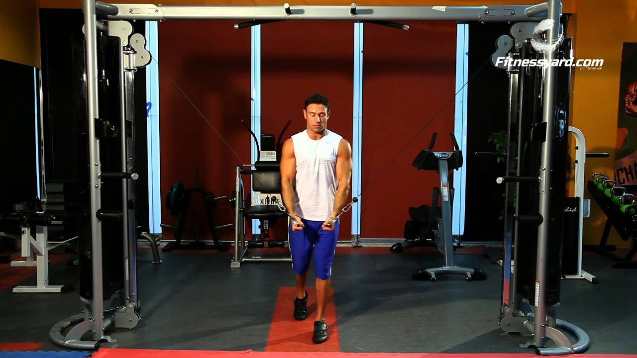 Chest Exercises Cable Cross Over YouTube