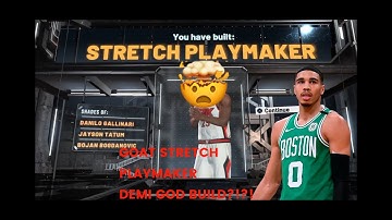 NBA 2k21 Demi god Stretch Playmaker!?!? Glitchy shooting and playmaking build!