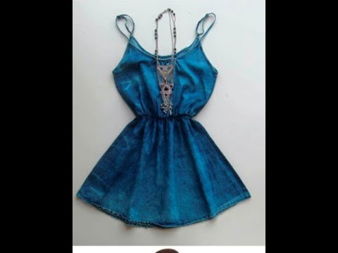 custumizar vestido jeans