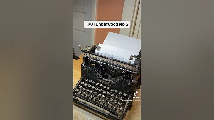 How to use all functions on a 1901 Underwood No.5 antique desktop typewriter