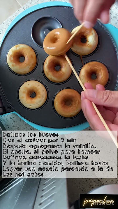 Mini donas 📢ahí  les va la receta #donitas #mexico #papachoa