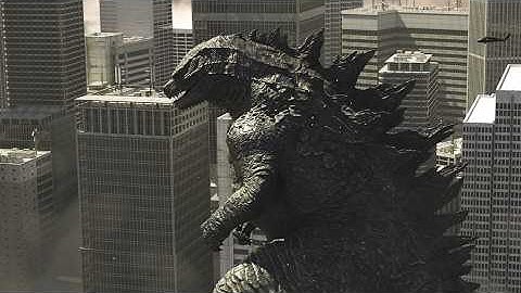 Godzilla victory roar Blender animation