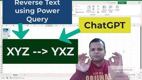 Reverse Text using power Query