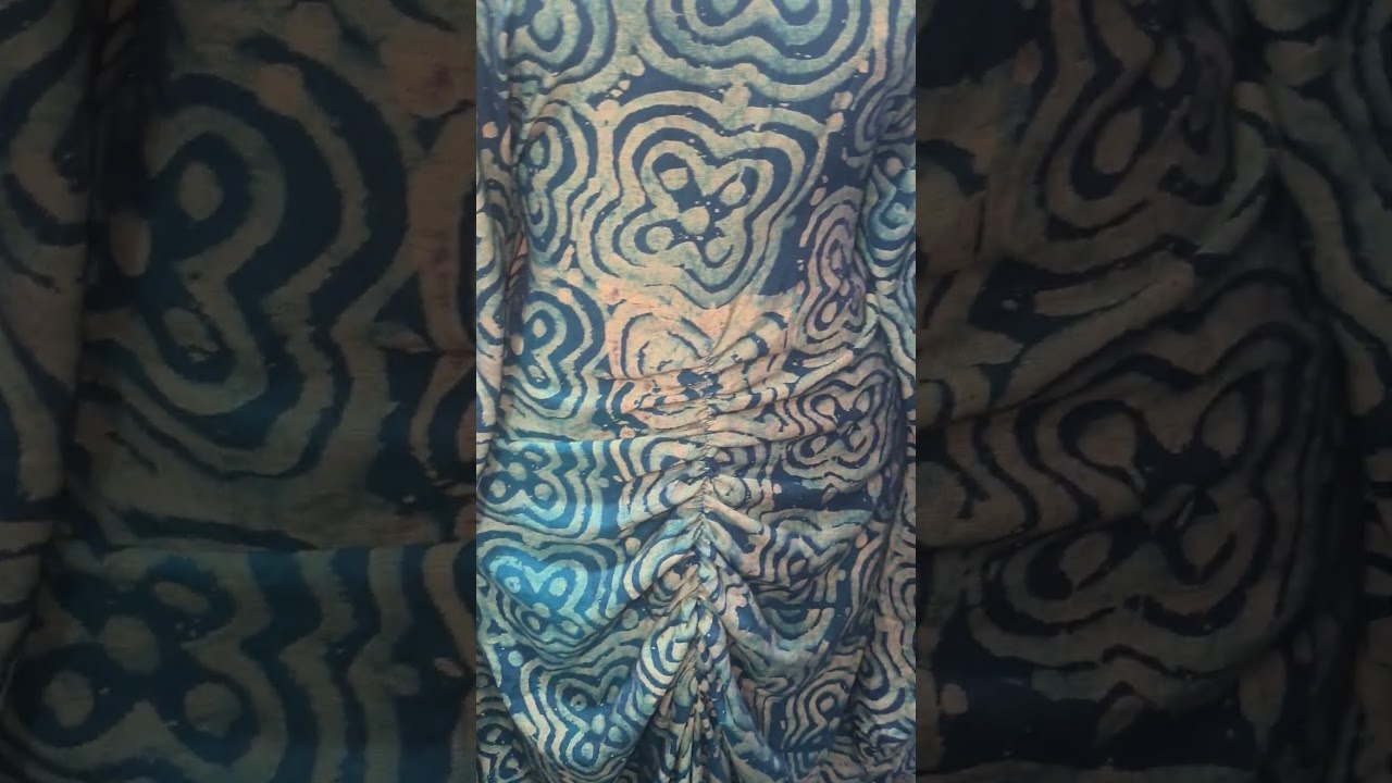 Adire-Crepe Bubu Gown
