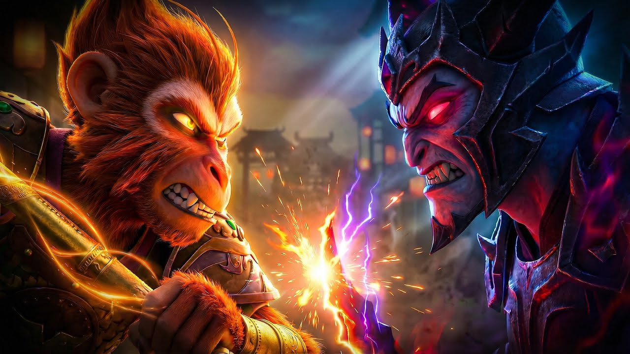 قرد صغير بيتنمرو عليه ولما مسك العصاية السحريه قلب عليهم الترابيزه!🐵⚡ملخص فيلم(The Monkey King)