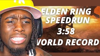 Kai Cenat reacts to Elden Ring speedrun world record then Rages!😂