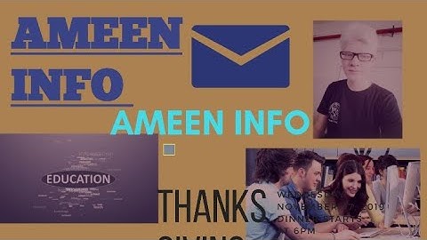 Ameen info introduction