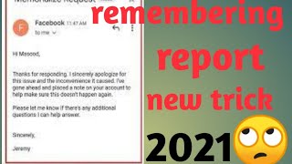 How To memorialize Any Facebook Account 2021 Death Report Remembering Report New Trick