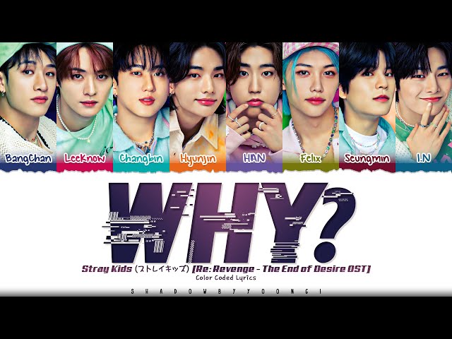 Stray Kids (ストレイキッズ) 'WHY?' Lyrics (Re:Revenge OST) [Color Coded Kan_Rom_Eng] | ShadowByYoongi class=