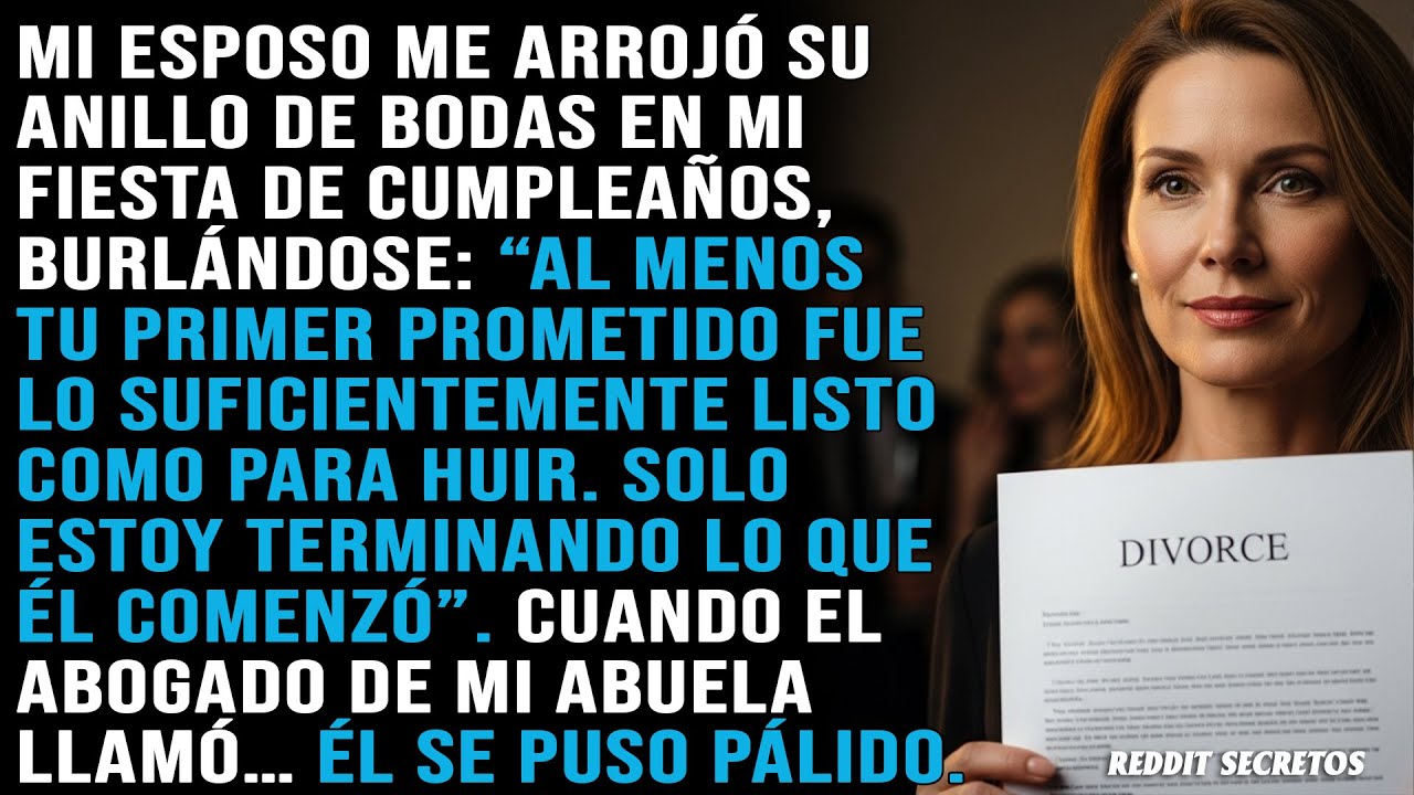 El esposo me arrojó su anillo riéndose: “Tu prometido fue listo al huir”. El abogado llamó, él se...