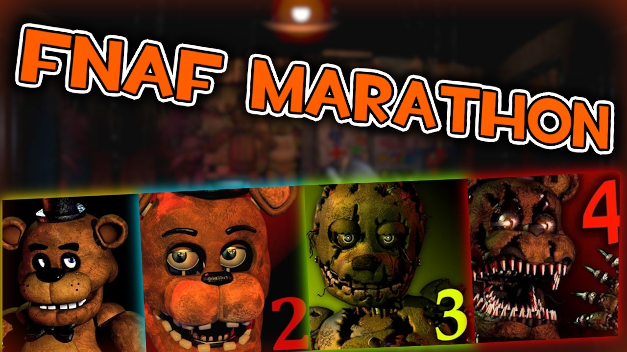 FNAF 1-4 MARATHON LIVE