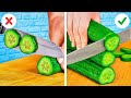 Hacks &amp; Tricks on How To Peel And Cut Fruits &amp; Veggies 🥕🥒🍅