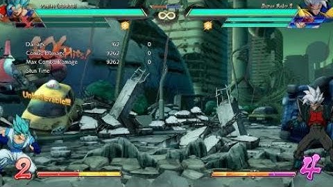 DBFZ - Gogeta SSJ4 basic optimal no spark combo