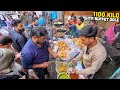 40 rs gwalior nashta buffet street food india  gold bedai imarti desi ghee paradise 12 items