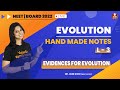 Evolution Hand Made Notes L3 | Evidences for Evolution | NEET 2022 | Vani Ma'am | Vedantu Biotonic