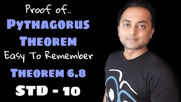 Pythagorus Theorem with proof |  STD 10 Maths | Theorem 6.8