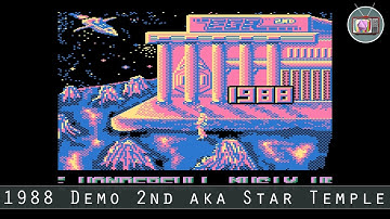 1988 Demo 2nd aka Star Temple by EGR General Programming, 1988 | Atari 8 bit