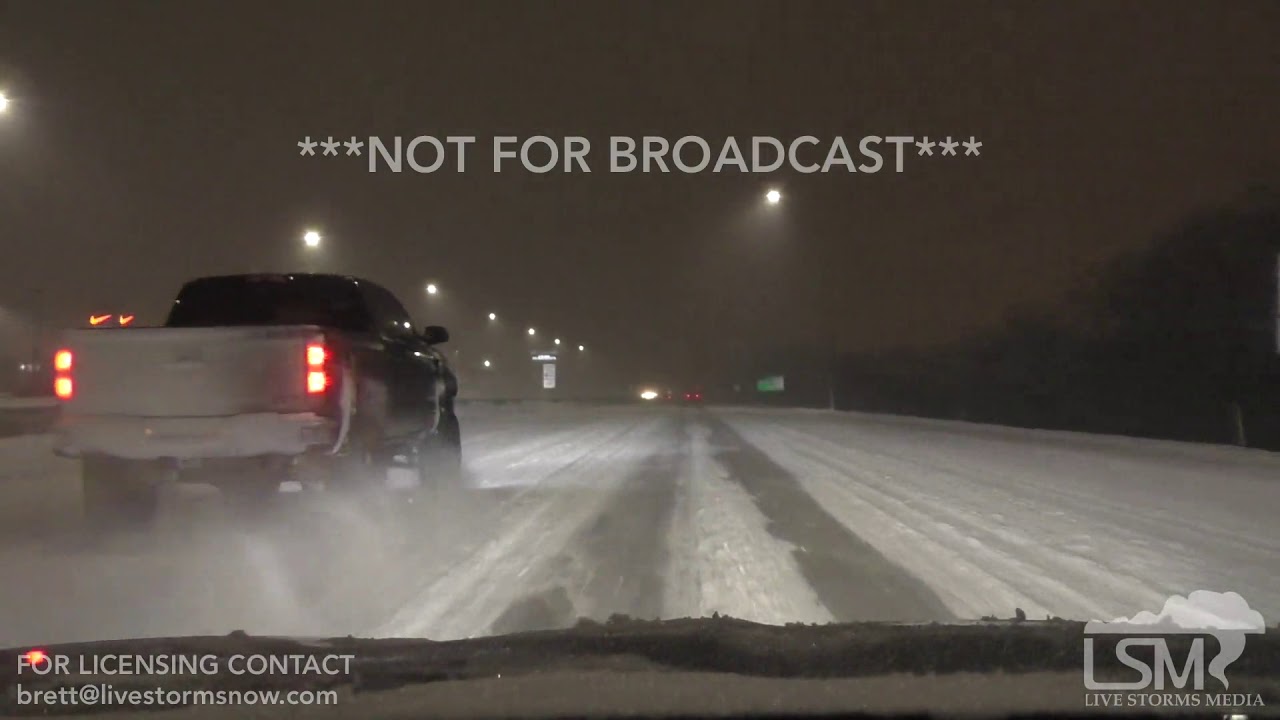 2/8/2018 Naperville, IL Overnight I88 Snow Covered Travel/Snow Removal
