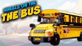 The Wheels on the Bus Go Round and Round! | 788 Piece LEGO Style School Bus Build & Review