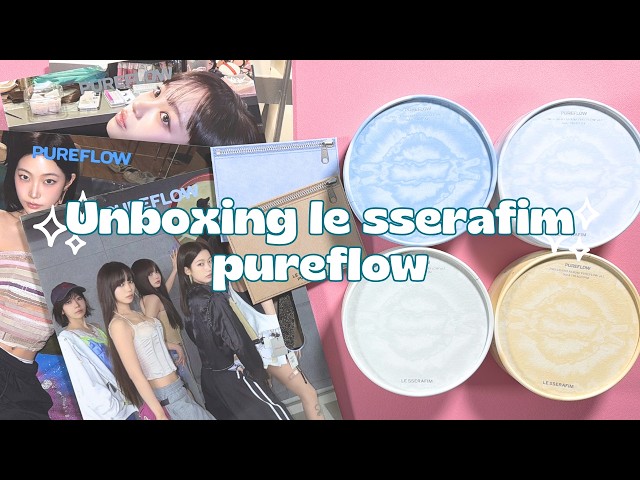 Album Unboxing ✶ le sserafim pureflow ✶ all versions + target