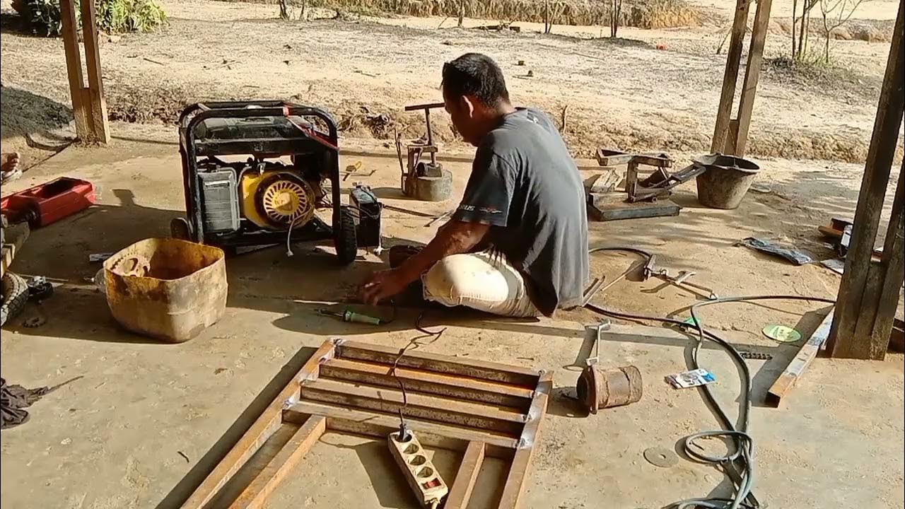 membuat pintu terali untuk teras rumah - YouTube