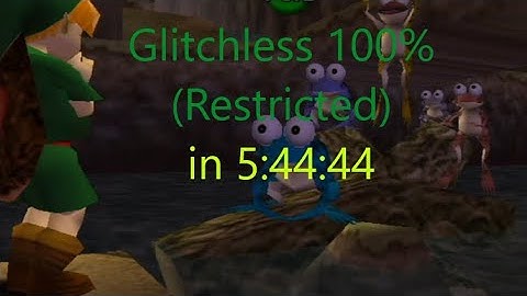 OoT Glitchless 100% Speedrun in 5:41:52 (previous WR)