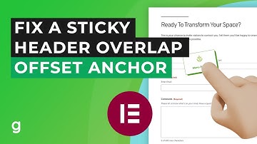 How to Fix Elementor Sticky Header Overlapping the Scroll-to Section | Offset Menu Anchor