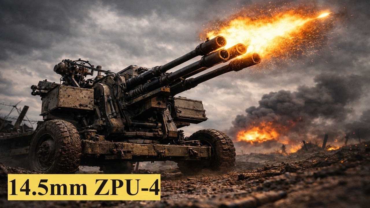 Внутри ЗПУ-4: четыре орудия на одном креплении | Как это орудие стало «убийцей дронов»