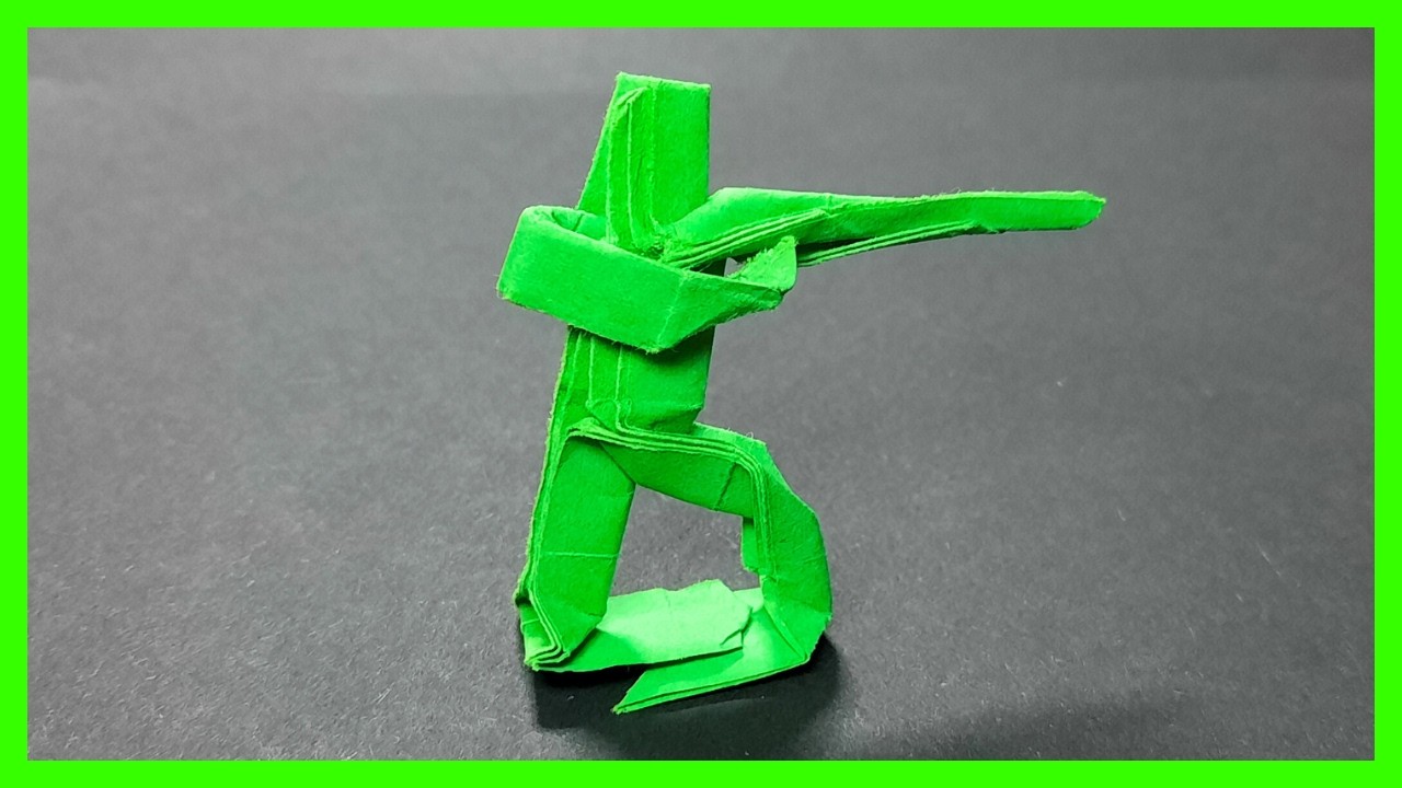 ⩥ Cómo hacer un SOLDADO de ORIGAMI 🪖