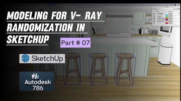 Modeling For V - Ray Randomization in Sketchup Part 07 #interiordesign #sketchup #civil3d #revit