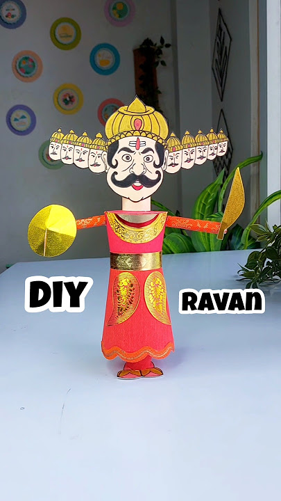 Ravan Banana itna easy ?? #dussehra #diy #ravan #craft