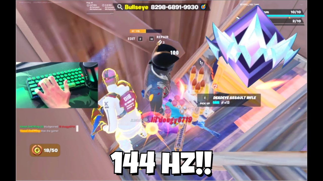 Piece Control 1v1 With Apex 9 Mini!!🏆Satisfying Fortnite Gameplay 144 Hz😴