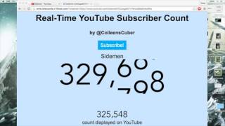 NEW SIDEMEN CHANNEL LIVE SUBSCRIBER COUNT