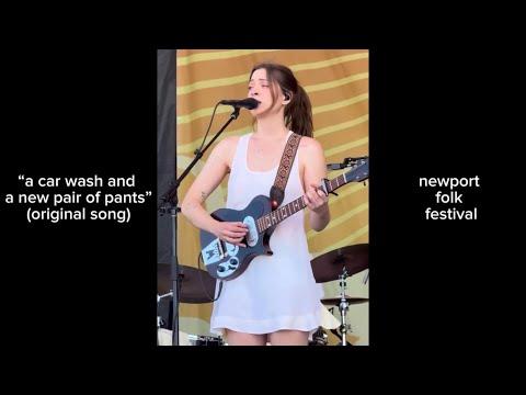 lizzy mcalpine - “a car wash and a new pair of pants” (original song) @ newport folk festival