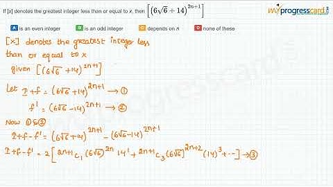 If [x] denotes the greatest integer less than or equal to x, then