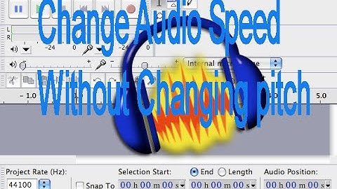 How to change audio speed without changing pitch