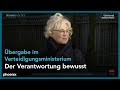 Amtsübergabe im Verteidigungsministerium an Christine Lambrecht am 08.12.21 Mp3 Song