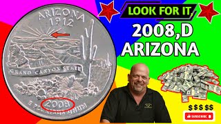 Don't Spend This 2008 Arizona Quarter Look for THIS Error!
