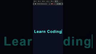 “Only CSS Text Animation 🔥 | Typing Effect in 30 Seconds”#css #coding  #cssanimation