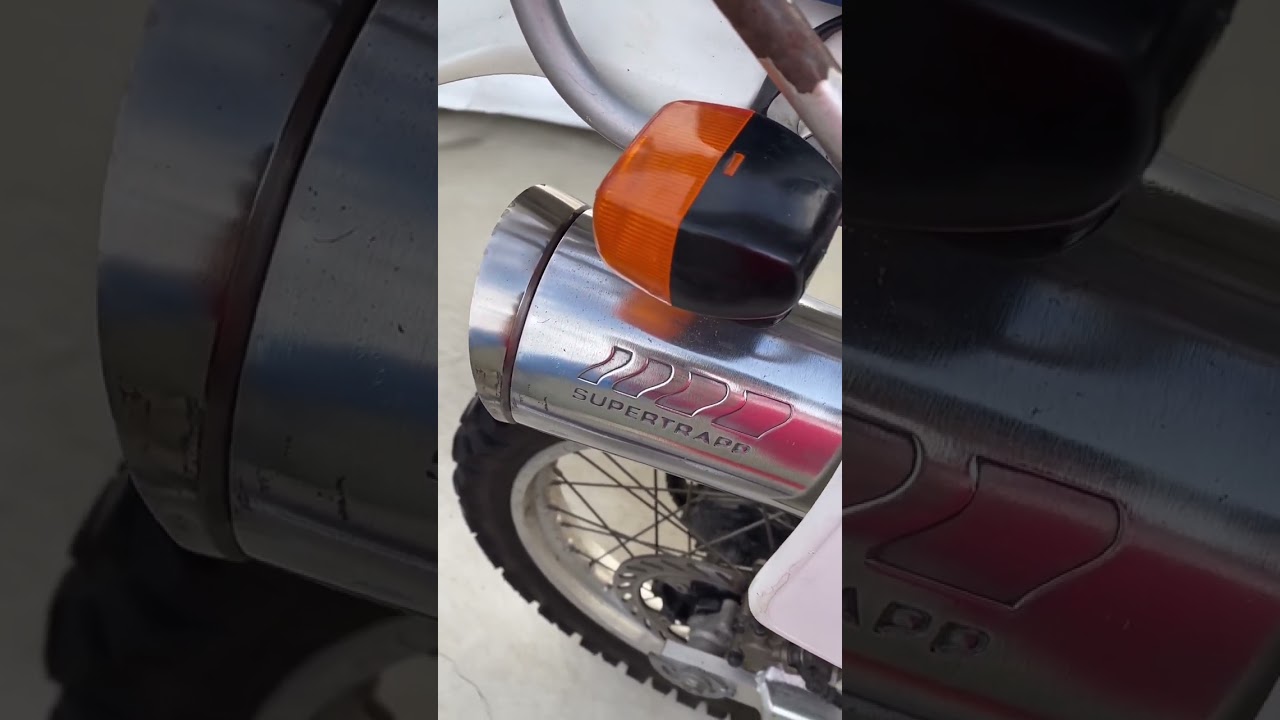 XLR250 スーパートラップマフラー！ - YouTube