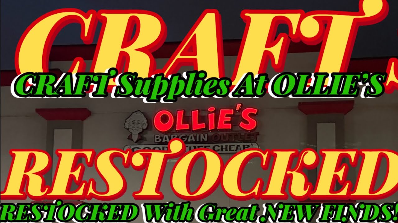 ROCKIN The CRAFT SUPPLIES At OLLIE’S Amazing NEW FINDS Awesome RESTOCK Shop With Me! RESIN RIBBON