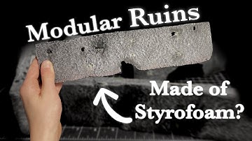 Crafting MODULAR RUINS out of STYROFOAM? Easy Terrain for Warhammer 40k, AoS, D&D, and more!