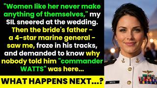 My Sister in Law Mocked Me at the Wedding—Then a 4 Star Marine General Froze When He Saw Me