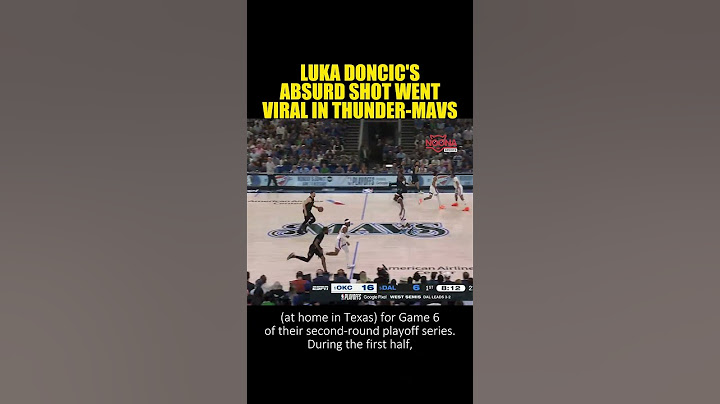 LUKA DONCIC'S ABSURD SHOT WENT VIRAL IN THUNDER-MAVS #lukadoncic #maverick #thunder